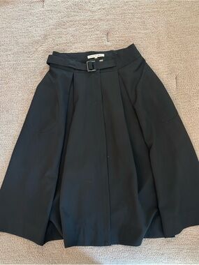 Search for Sanity Black A-Line Belted Skirt